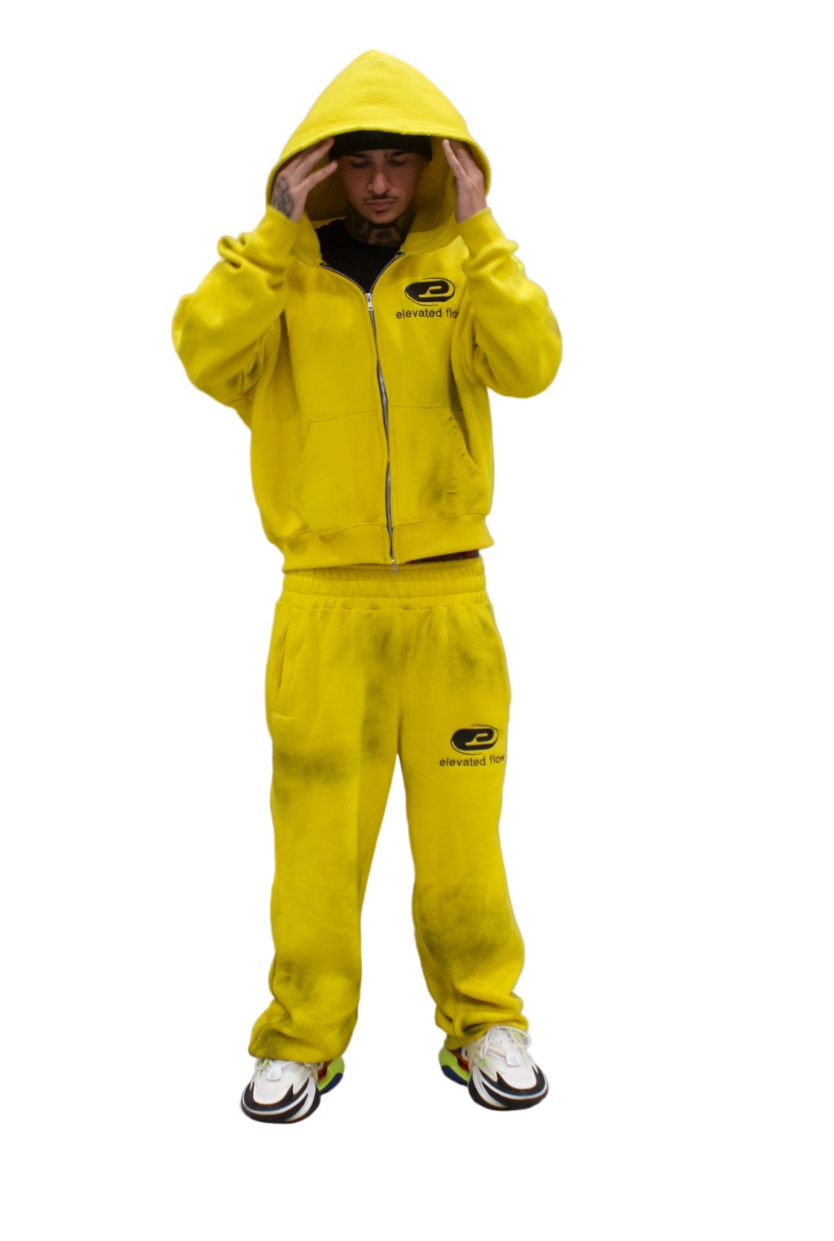 Elevated Essential Heavyweight Sweatsuits Yellow