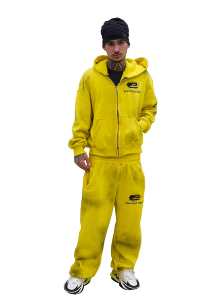 Elevated Essential Heavyweight Sweatsuits Yellow